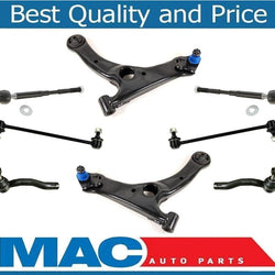 Fits 03-08 Corolla Control Arms Bushings Ball Joints Tie Rods Sway Br Links 8Pc