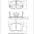 Disc Brake Pad-Ceramic Pads Rear Dash 4 Brake CD1086 05-14 CRV