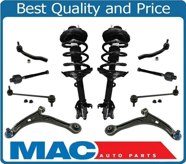 Front Complete Struts Lower Arms Tie Rods Links for Acura MDX 2003-2006