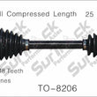 CV Axle Shaft-New Front Left TO-8206 D/S 03-06 Vibe 1.8L W 6 Speed Manual Trans