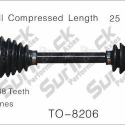 CV Axle Shaft-New Front Left TO-8206 D/S 03-06 Vibe 1.8L W 6 Speed Manual Trans