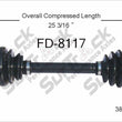 CV Axle Shaft-New Ft Left Fits 05-07 Five Hundred With CVT Automatic Trans
