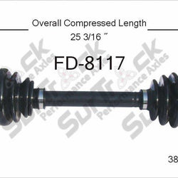 CV Axle Shaft-New Ft Left Fits 05-07 Five Hundred With CVT Automatic Trans