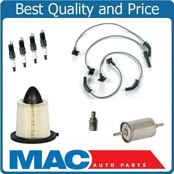 100% New Air Gas Filter Spark Plugs Ignition Wires Tune Up for Ford Escort 97-01