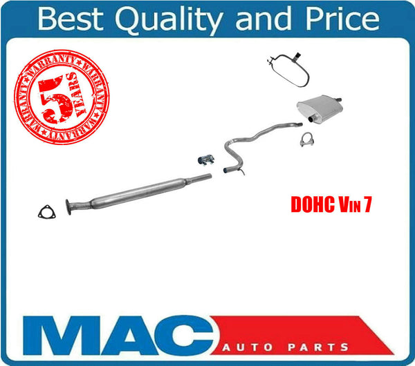 98-02 Saturn 1.9L DOHC 2Dr 4Dr Wagon DOHC Vin 7 Muffler Exhaust Pipe System