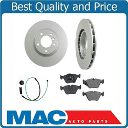 94-99 BMW M3 / 98-02 Z3 M 3.2L Rotores de freno delanteros Sensor de pastillas de cerámica