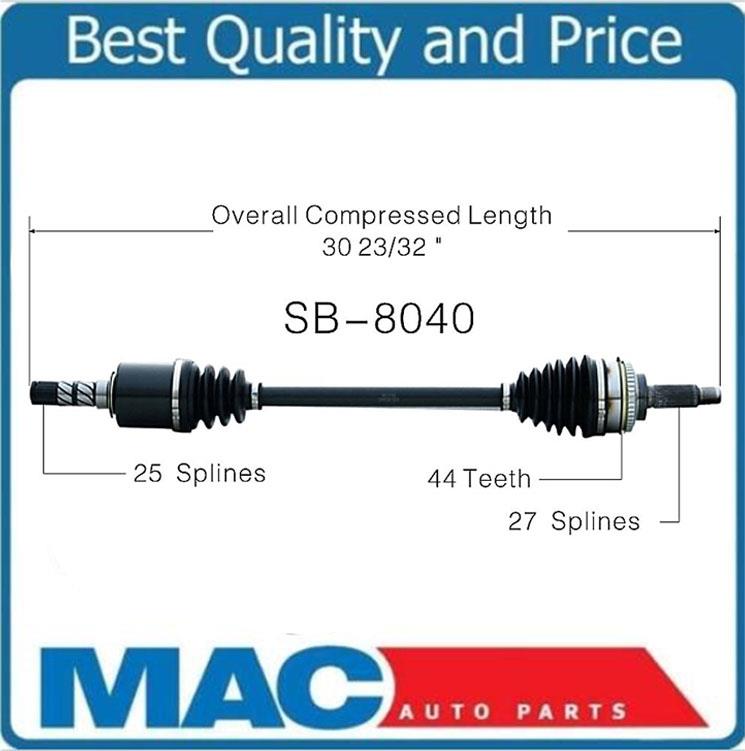 Front Left or Right Side CV Drive Axle Shaft fits for Subaru Forester 2003-08