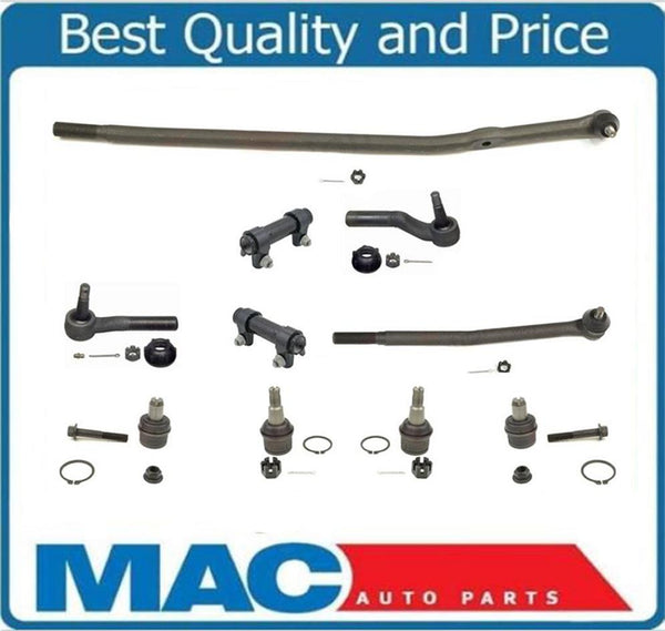 92-06 Fits Ford E250 E350 E450 Ford 4 Tie Rods 2 Slev Drag Link 10Pc Kit