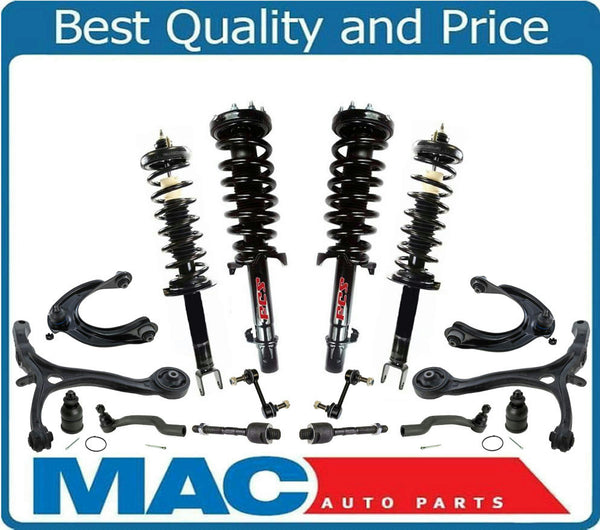 Se adapta a 08-12 Accord 3.5LW/barras de amarre de puntal de resorte de bobina automática Trans, 16 piezas