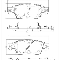 Disc Brake Pad-Ceramic Pads Brake CD1287 Fits 07-08 G35 With Sport Package Front