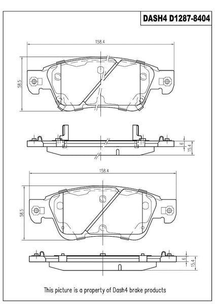 Disc Brake Pad-Ceramic Pads Brake CD1287 Fits 07-08 G35 With Sport Package Front