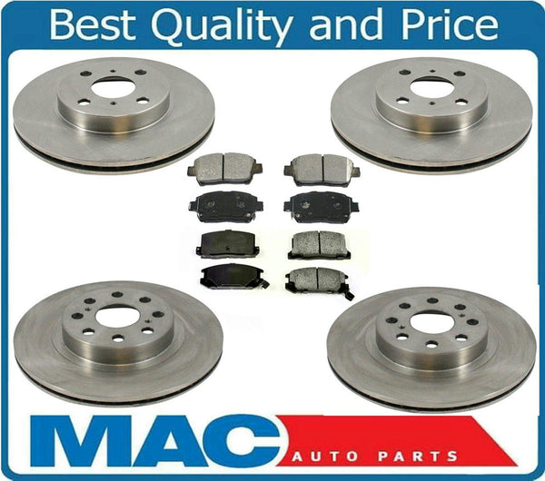 Fits 2000-2005 Toyota MR2 Spyder Front & Rear Brake Disc Rotor Rotors & Pads