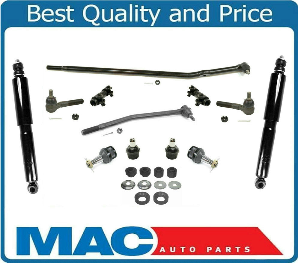 Varillas de amarre, enlaces de arrastre, rótulas superiores e inferiores, 13 piezas para Ford E150 Van 2005