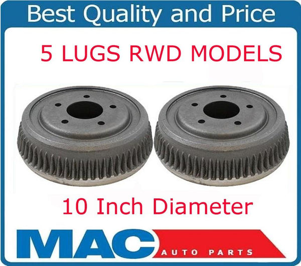 Rear Brake Drums For Chevrolet C1500 Tahoe GMC Yukon 2WD 5 Lug