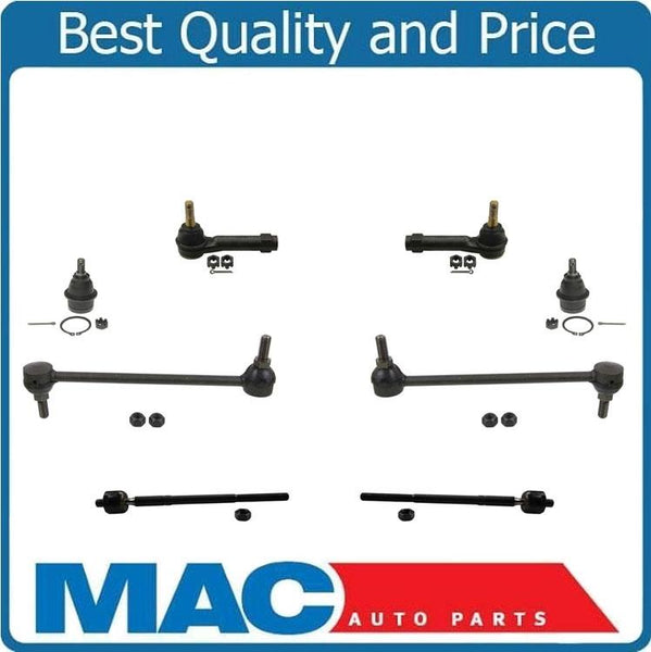 Fit For 11-14 200 Sebring Avenger Lower Ball Joints Tie Rods Sway Bar 8Pc