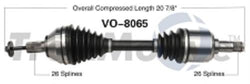 CV Axle New Front Left VO-8065 For 07-13 C30 06-10 C70 WITH MANUAL TRANSMISSION