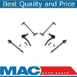 Fits For 09-14 Maxima Front Inner & Outer Tie Rods Sway Bar Links 6pc