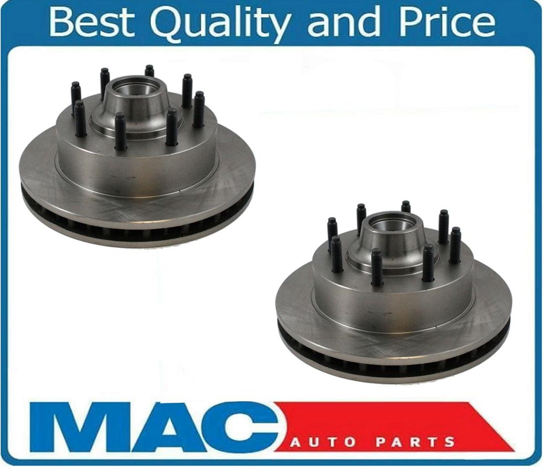 (2) Ford F250 F350 54072 Frt Disc Brake Rotor SRW R ABS
