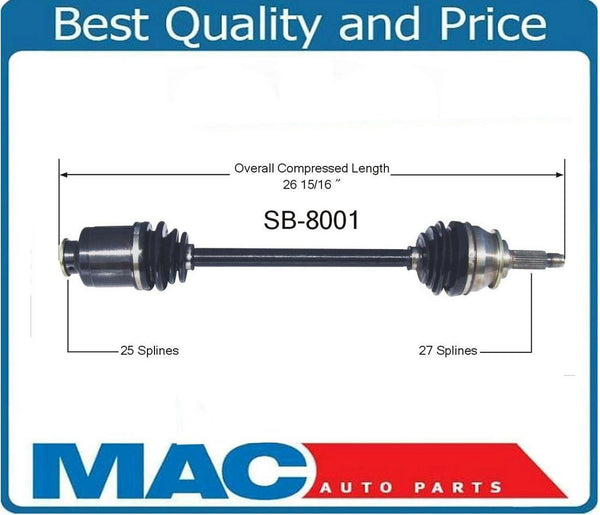 New Front Driver & Passenger Side CV Axle Fits for Subaru Forester 98 99 02/00