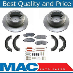 Rears Brake Rotors & Pads for Ford F350 Super Duty With DUAL REAR WHEELS 99-04