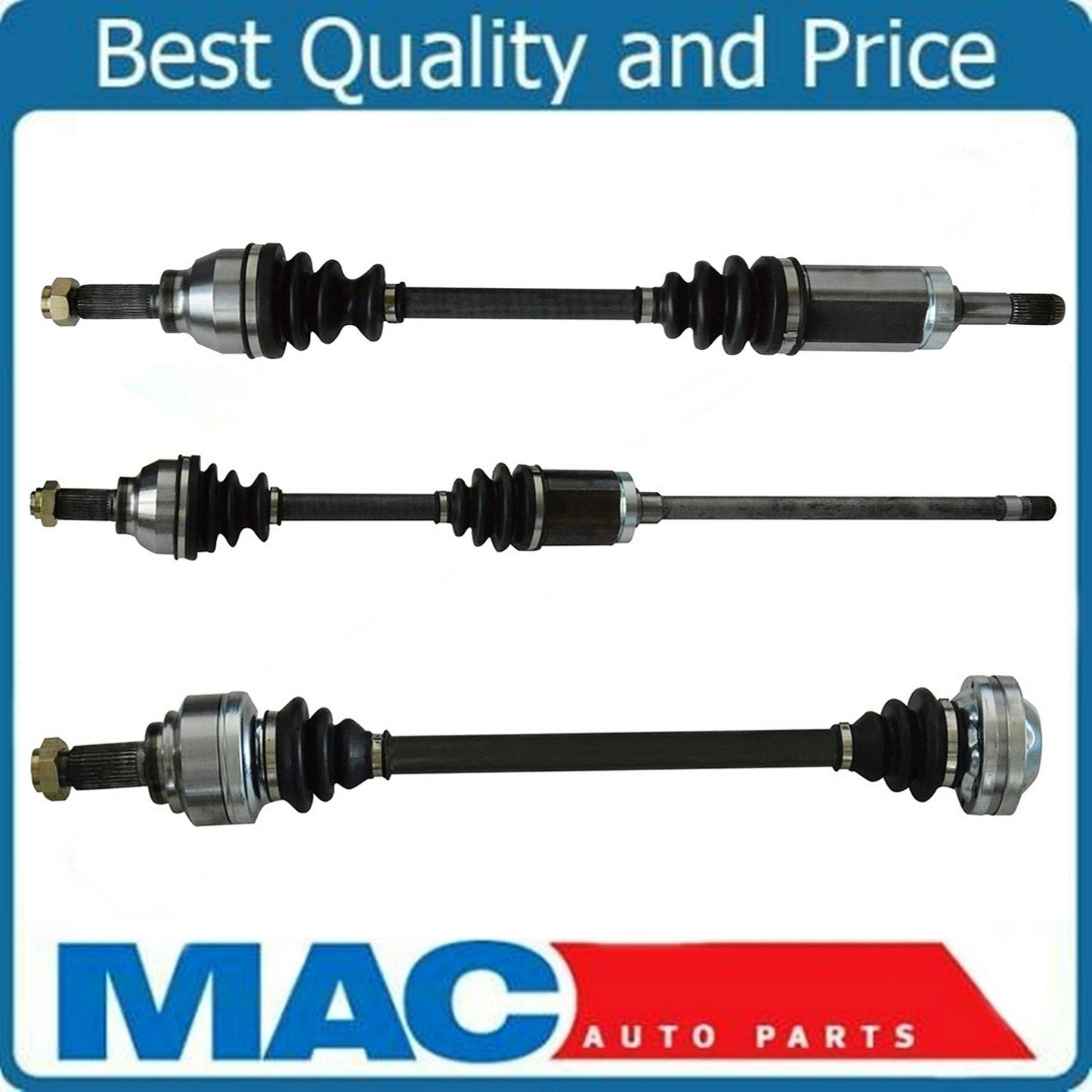 Front Rear CV Axle Shaft Assembly Driver and Passenger Side Set for 2000 BMW X5