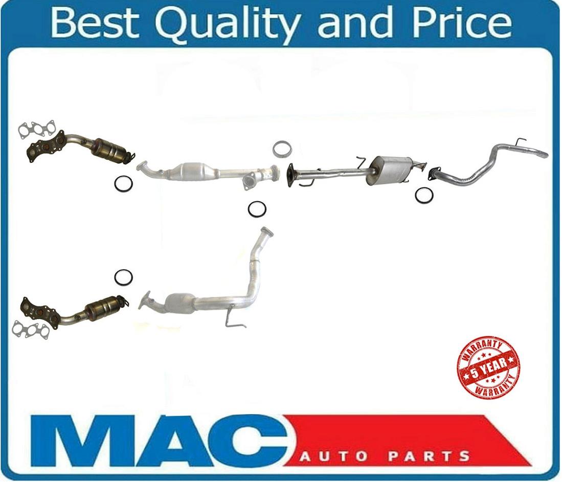 SISTEMA DE ESCAPE Con ​​4 convertidores Silenciador de tubo medio para FJ CRUISER 4.0L 07-09