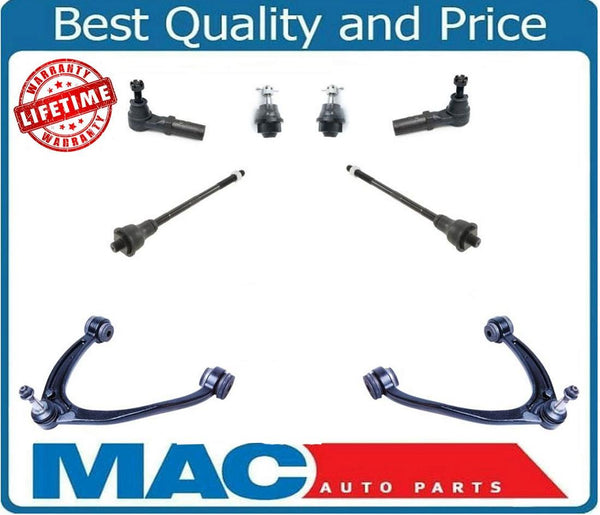 Fits 11-15 Silverado 25 35 2500HD 3500HD Ball Joints Control Arms Tie Rods BJ
