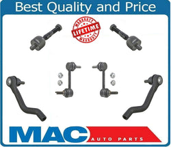 Front Inner Tie Rods Outer Tie Rod Ends Sway Bar Links Fits Acura RL 05-12