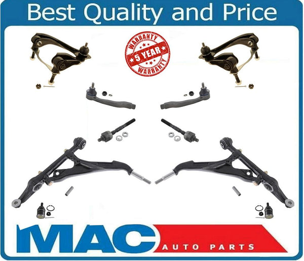 Fits Civic Civic Del Sol Upper Lower Control Arm W/ Ball Joint Tie Rods 10pcs