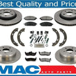 05-10 Commander Grand Cherokee Frt & Rr Disc Rotors & Ceramic Brake Pads 8Pc