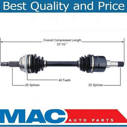 CV Axle Shaft-New Front Left REF# 72517 Fits 01-2010 PT Cruiser Drivers Side