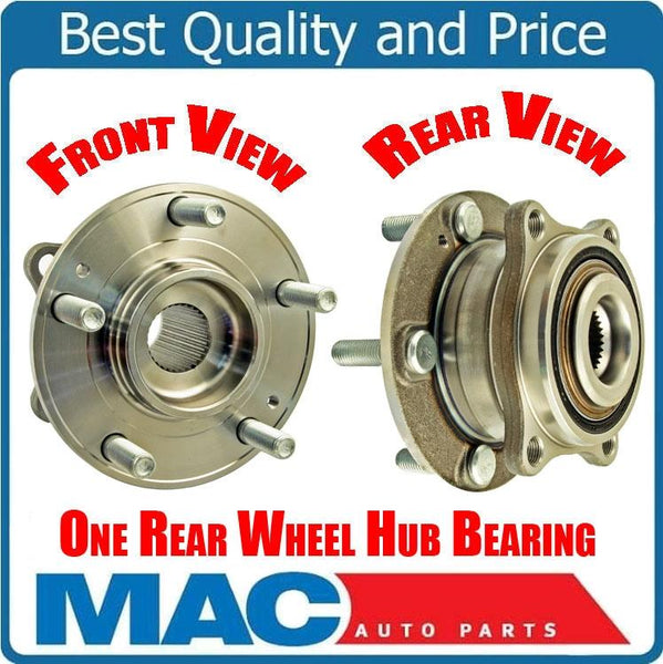 (1) REAR WHEEL BEARING HUB For 07-12 All Wheel Drive 4x4 Santa Fe