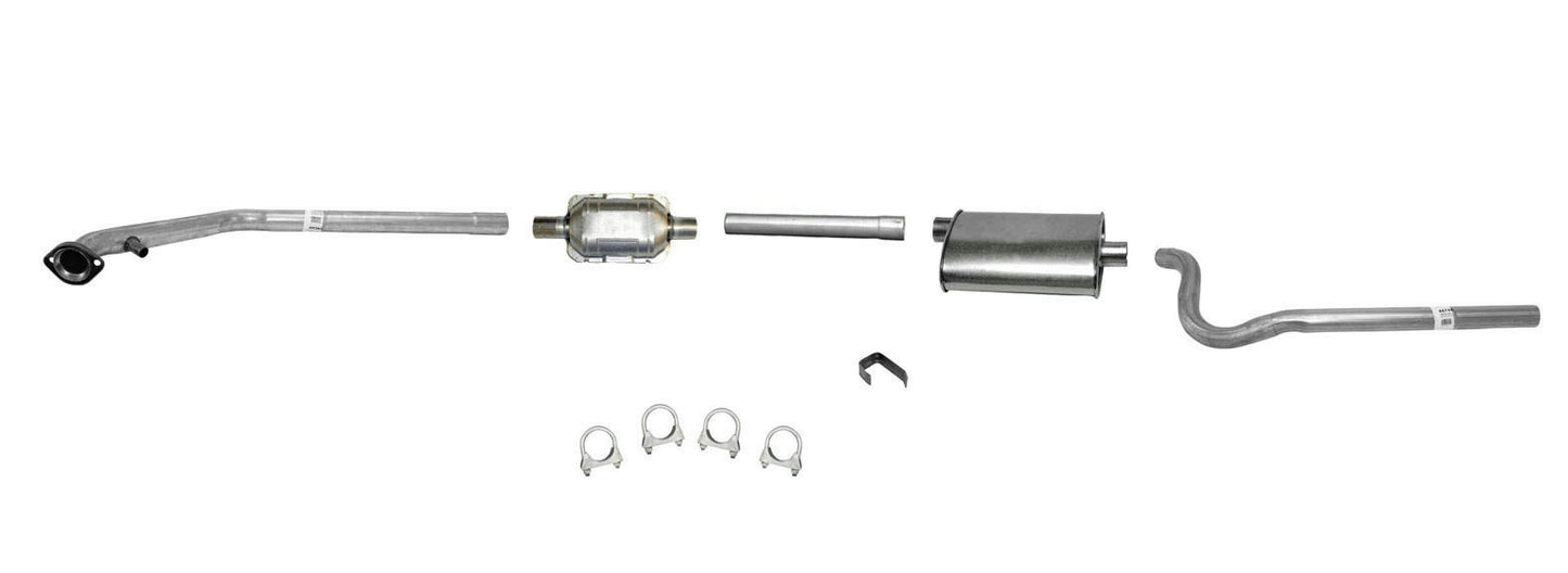 For 1985-1986 Jeep CJ7 4.2L Converter W/O Air Tap Muffler Exhaust System