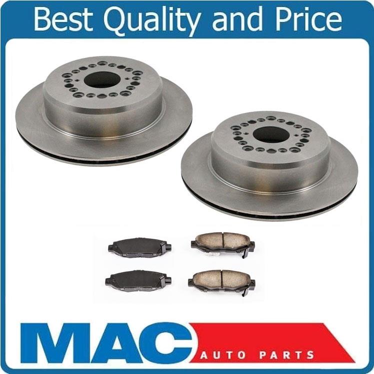 1994-1998 Supra Non Turbo (2) Rear Brake Disc Rotor Rotors & Rear Disc Pads