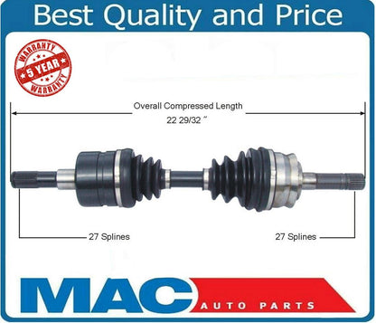 New CV Drive Axle Shaft Fits Ford Ranger Mazda Pickup 1998-99 Front Drive Side