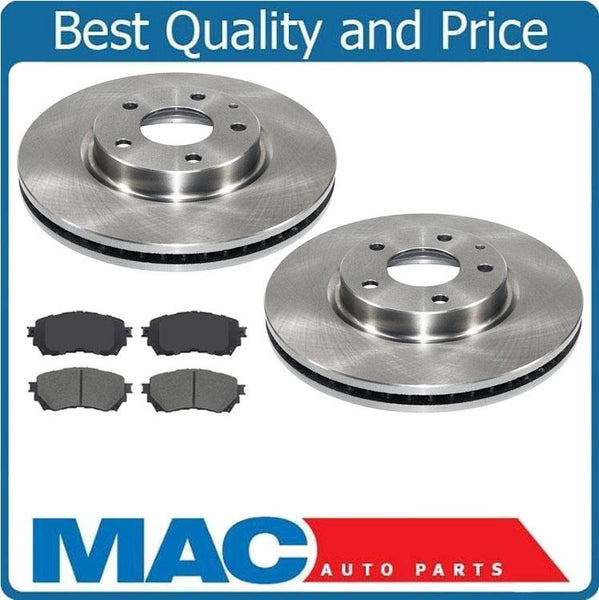 Front Brake Disc Rotors & Ceramic Brake Pads For Mazda 6 2.5L 2014-2017