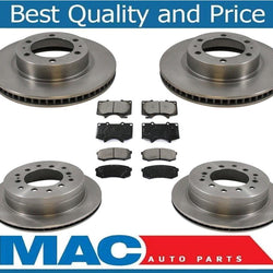 Front & Rear Brake Disc Rotors Ceramic Pads for Toyota FJ Cruiser 6Pc 2007-2009