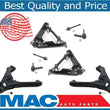 Dodge Durango Dakota 4WD Brazos de control superiores e inferiores, rótulas, varillas de amarre, KIT de 8 piezas