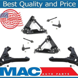 Durango Dakota 4WD Upper & Lower Control Arms Ball Joints Tie Rods 8Pc KIT