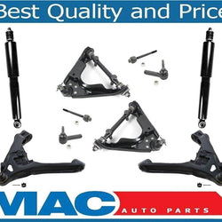 00-04 Durango Dakota 4WD Upper & Lower Control Arms Ball Joints Tie Rods 12Pc