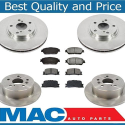Fits For 2005-2007 Toyota Avalon Front & Rear Brake Rotors and Ceramic Pads