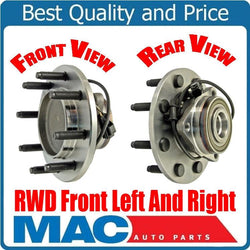 03-05 Dodge Ram 2500 3500 RWD 2 Wheel Drive Front (2) New Tested Hub Assembly