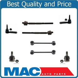 06-07 Commander 8Pc Inner & Outer Tie Rod Ball Joints Sway Bar Links Kit