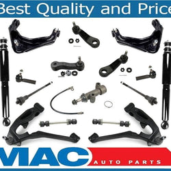 01-07 Silverado1500HD Control Arms Ball J Tie Rod Link Idler Pitman Shocks 18Pc