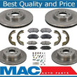 100% New F&R Brake Disc Rotors & Ceramic Pads for Nissan Maxima 09-2018 8pc Kit
