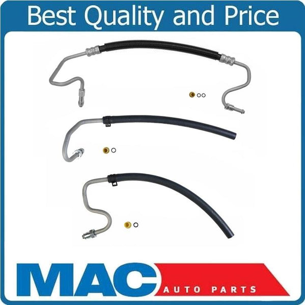 Power Steering Pressure Return Hose Line fits 93-98 Grand Cherokee 3pc W/O Vari