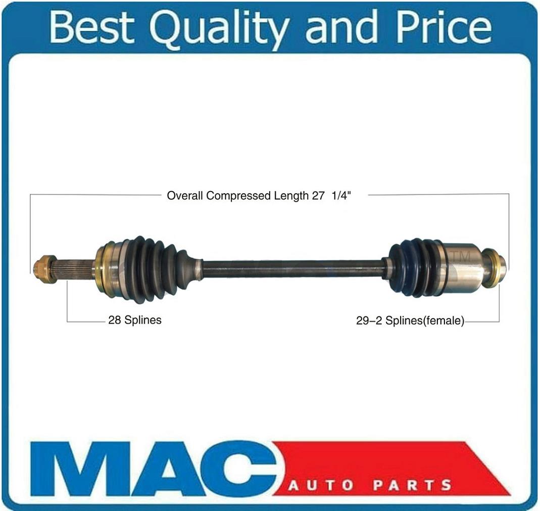 CV DRIVE AXLE SHAFT ASSEMBLY REAR DRIVER SIDE FOR 09-14 HONDA PILOT