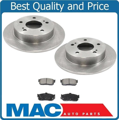 1991-1993 Maxima Rear Left and Right Brake Disc Brake Rotors & Brake Pads