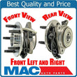 (2)  Front Hub Bearing Assembly's Fits for 95-01 Explorer 4 Wheel drive