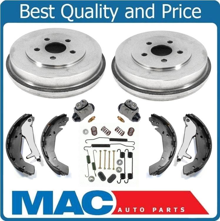 Fits For 03-06 Stratus 4Dr Sedan REAR Brake Drums Shoes Springs W Cylinders 6pc